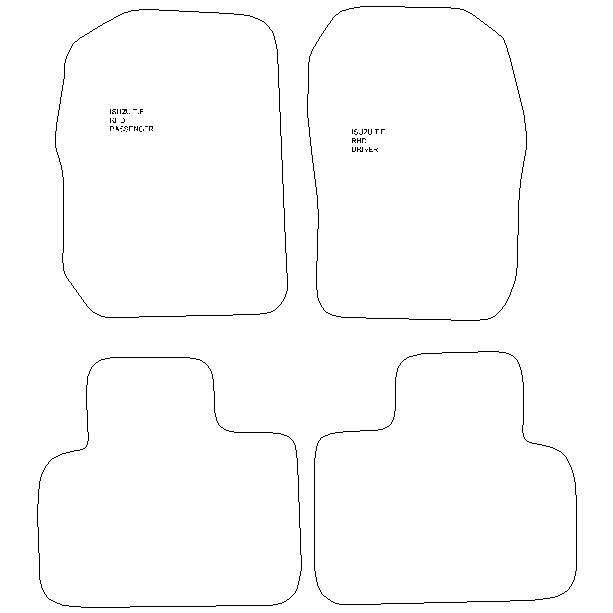 Isuzu Denver RHD Car Mats